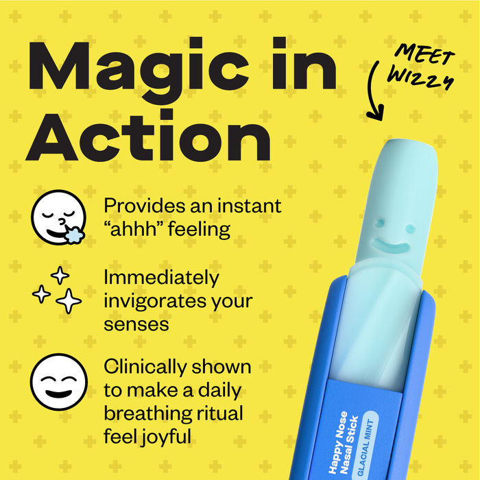Happy Nose Nasal Stick - Glacial Mint - 3 Pack
