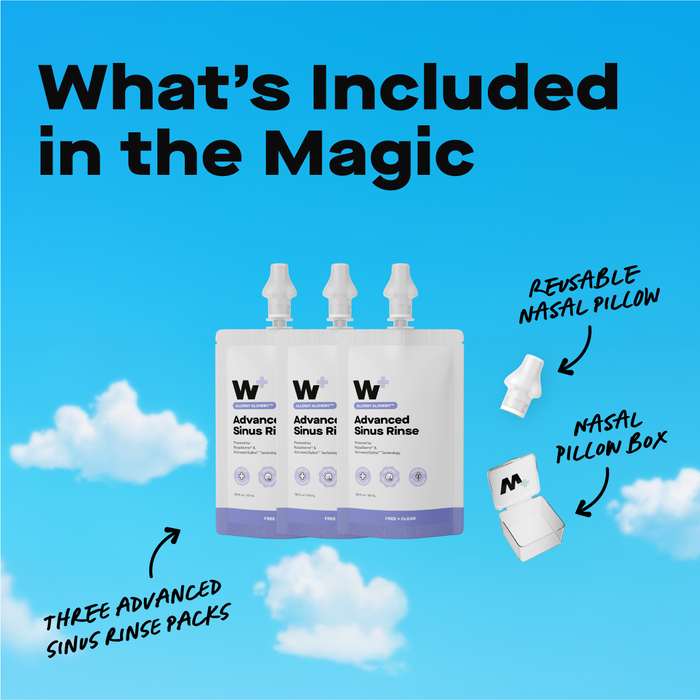 Advanced Sinus Rinse - Free + Clear - 3 Pack