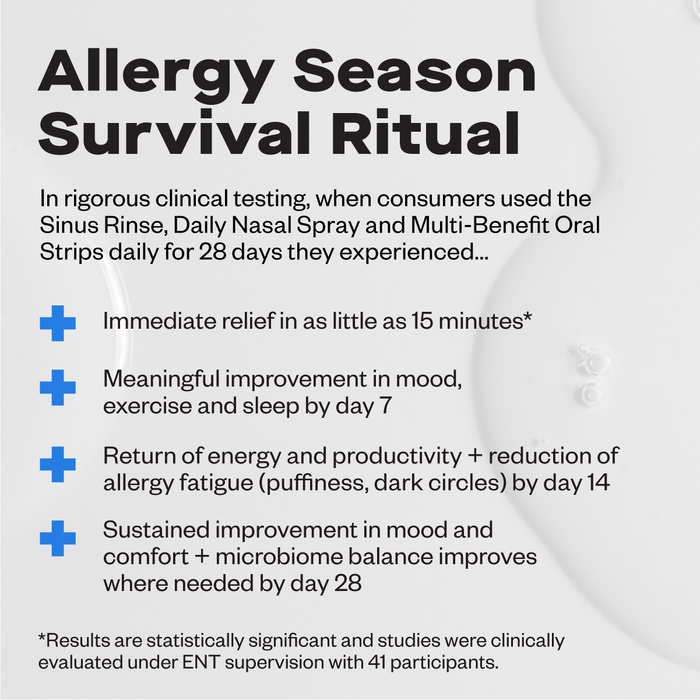 ALLERGY SEASON SURVIVAL RITUAL