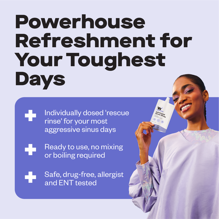 Advanced Sinus Rinse - Free + Clear - 3 Pack