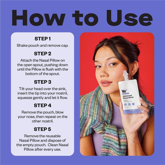 Advanced Sinus Rinse - Free + Clear - 3 Pack