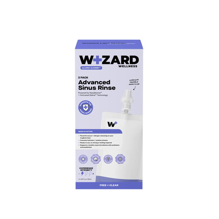 Wizard Wellness Advanced Sinus Rinse packaging on a white background