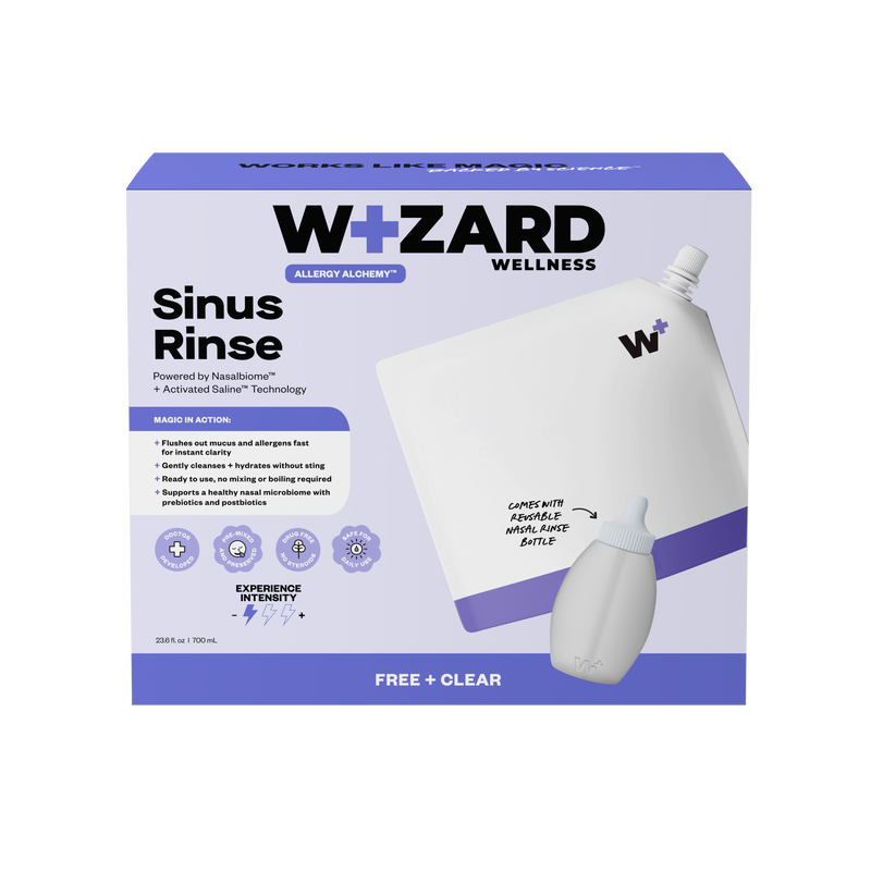 Wizard Wellness sinus rinse system packaging on a white background