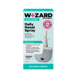 Wizard Wellness Daily Nasal Spray packaging on a white background